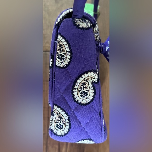 Nwt vera bradley knot just a clutch purse purple paisley - Picture 10 of 14